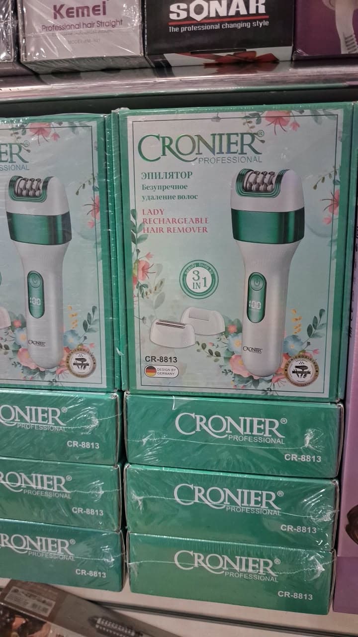 ماكينة إزالة شعر Cronier CR-8813 ٣ في ١ بشاشة